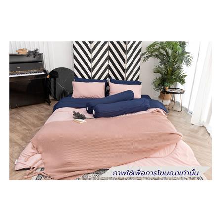 ชุดผ้าปูที่นอน 6 ฟุต (ชุด 6 ชิ้น) SANTA BEDDING สี NAVY BLUE/PINK_0
