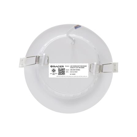 ดาวน์ไลท์ LED RACER QUALITY LUX RECESSED 6 นิ้ว 18 วัตต์ DAYLIGHT สีขาว (1 แถม 1)_3