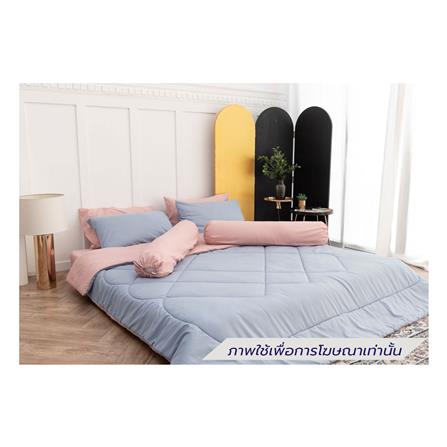 ชุดผ้าปูที่นอน 6 ฟุต (ชุด 6 ชิ้น) SANTA BEDDING สี PINK/LIGHT BLUE_0