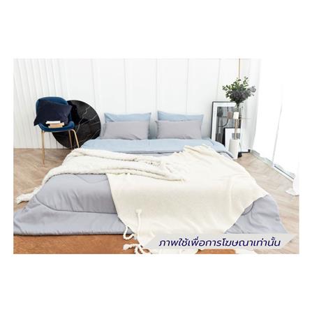 ชุดผ้าปูที่นอน 5 ฟุต (ชุด 6 ชิ้น) SANTA BEDDING สี LIGHT BLUE/LIGHT GREY_0