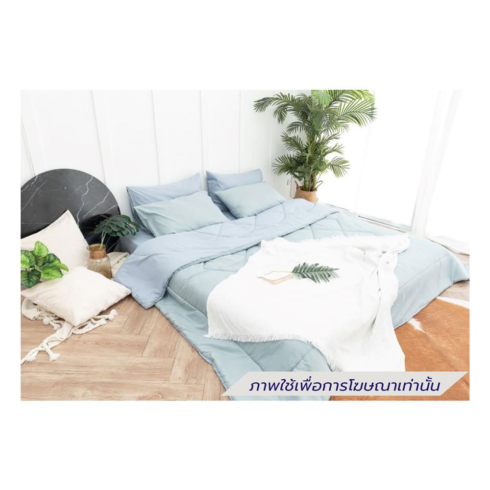 ชุดผ้าปูที่นอน 5 ฟุต (ชุด 6 ชิ้น) SANTA BEDDING สี LIGHT BLUE/LIGHT GREEN