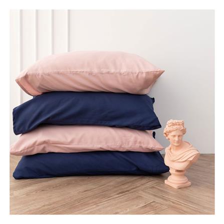 ชุดผ้าปูที่นอน 5 ฟุต (ชุด 6 ชิ้น) SANTA BEDDING สี NAVY BLUE/PINK_5