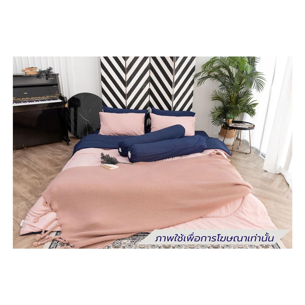 ชุดผ้าปูที่นอน 3.5 ฟุต (ชุด 4 ชิ้น) SANTA BEDDING สี NAVY BLUE/PINK