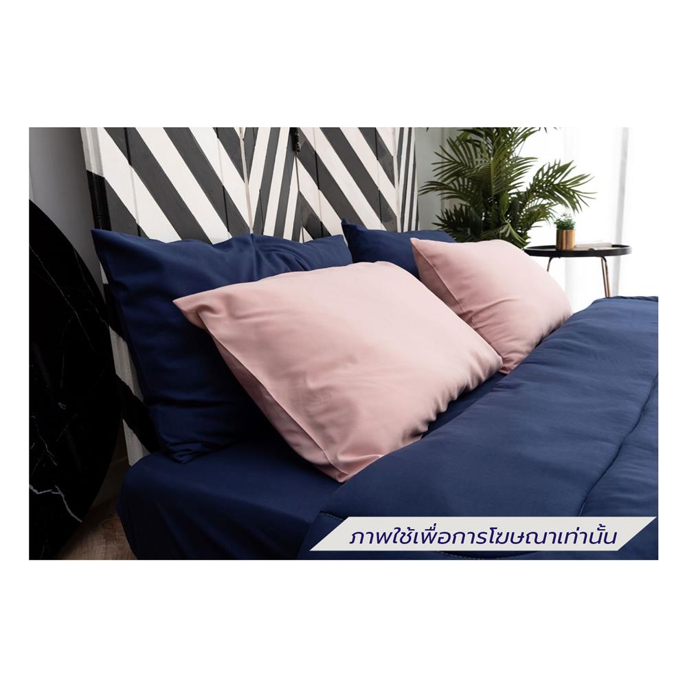 ชุดผ้าปูที่นอน 3.5 ฟุต (ชุด 4 ชิ้น) SANTA BEDDING สี NAVY BLUE/PINK