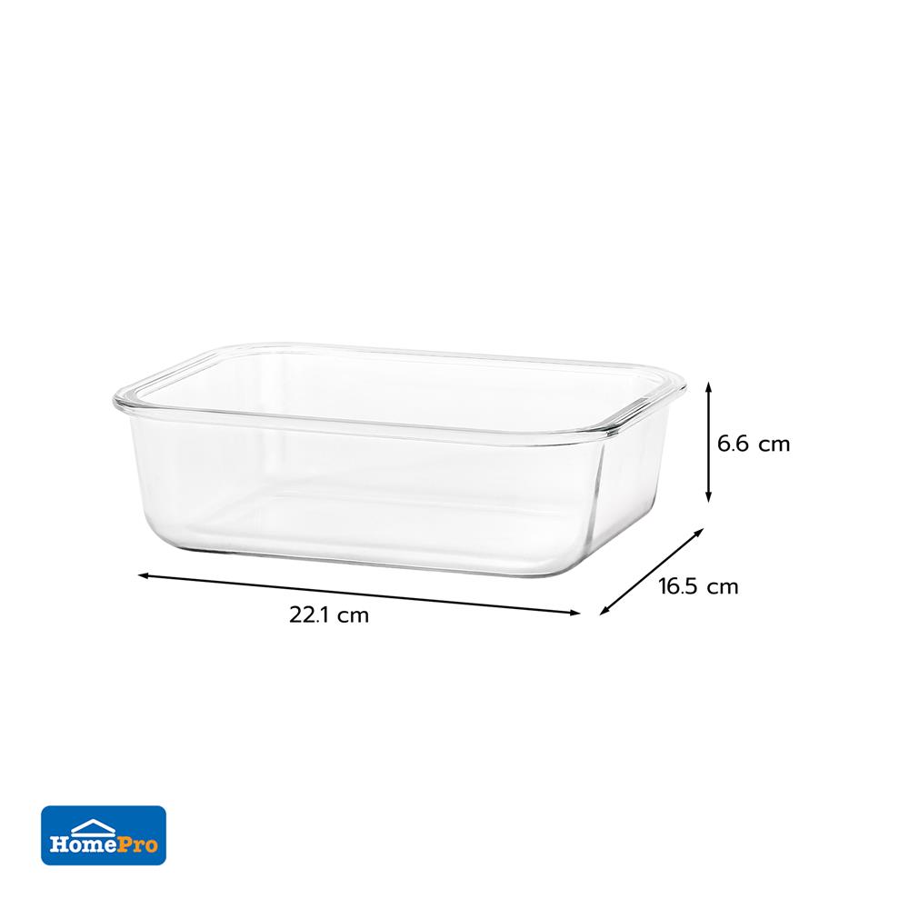 ชามแก้วเหลี่ยม KECH 1500 มล.