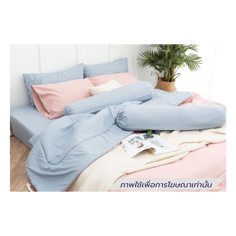 ชุดผ้าปูที่นอน 5 ฟุต (ชุด 6 ชิ้น) SANTA BEDDING สี LIGHT BLUE/PINK