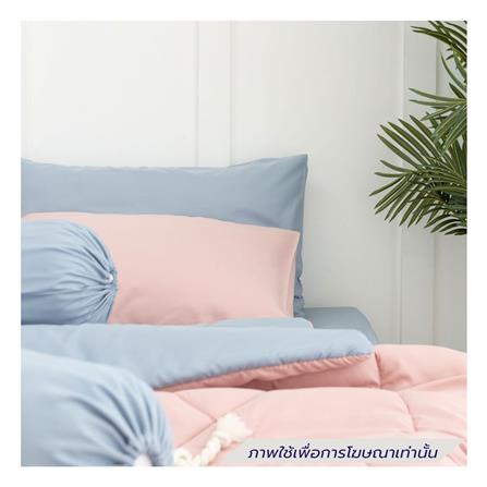 ชุดผ้าปูที่นอน 5 ฟุต (ชุด 6 ชิ้น) SANTA BEDDING สี LIGHT BLUE/PINK_3