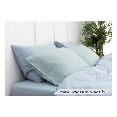 ชุดผ้าปูที่นอน 3.5 ฟุต (ชุด 4 ชิ้น) SANTA BEDDING สี LIGHT BLUE/LIGHT GREEN_1