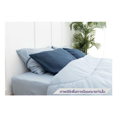 ชุดผ้าปูที่นอน 3.5 ฟุต (ชุด 4 ชิ้น) SANTA BEDDING สี LIGHT BLUE/NAVY BLUE_2