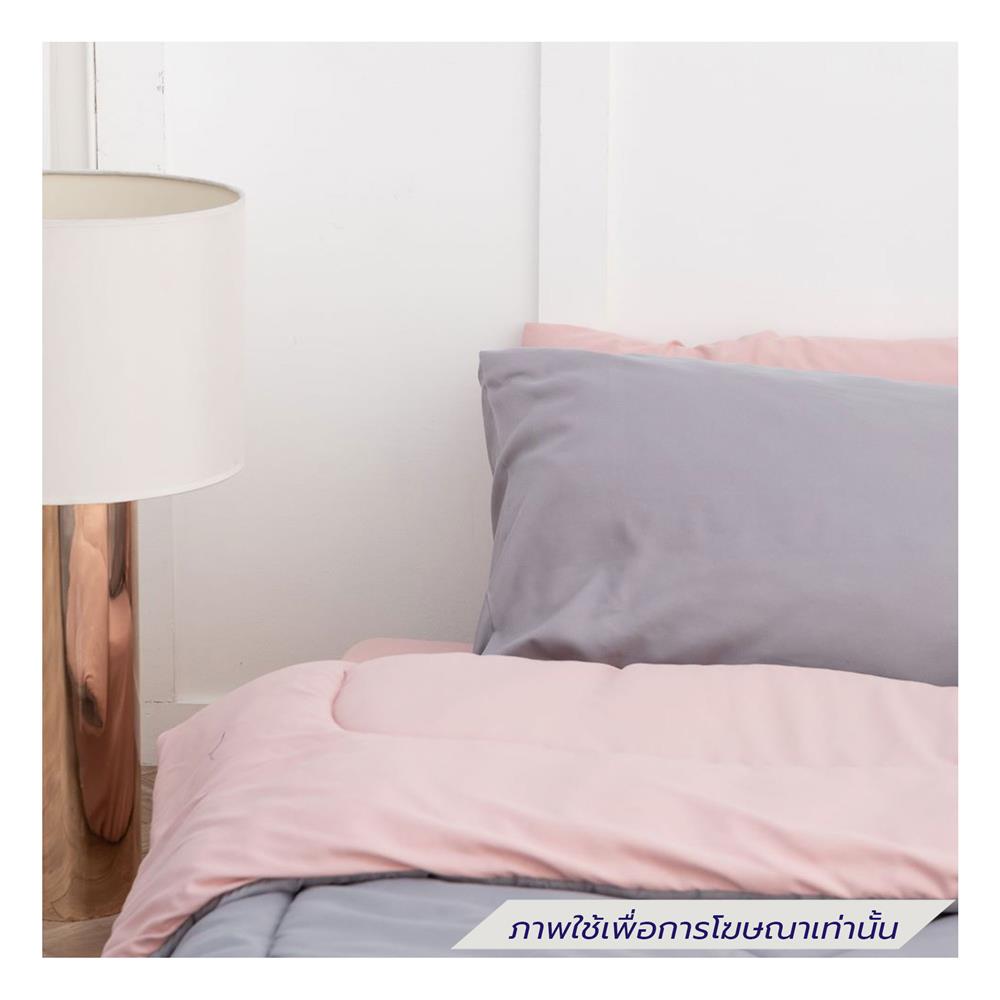 ชุดผ้าปูที่นอน 3.5 ฟุต (ชุด 4 ชิ้น) SANTA BEDDING สี PINK/LIGHT GREY