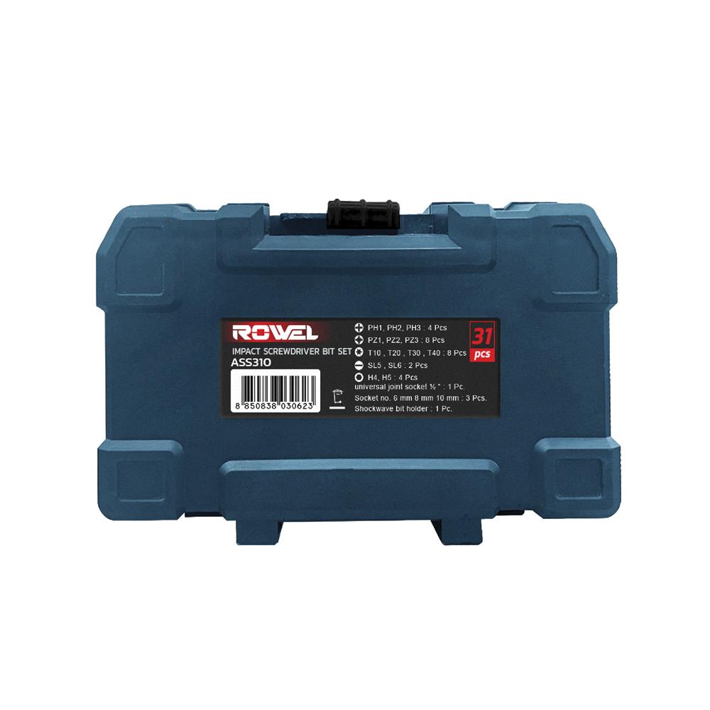 ชุดดอกไขควงและดอกสว่าน ROWEL ASS310 (31 ชิ้น)