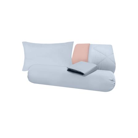 ชุดผ้าปูที่นอน 3.5 ฟุต (ชุด 4 ชิ้น) SANTA BEDDING สี LIGHT BLUE/PINK_5
