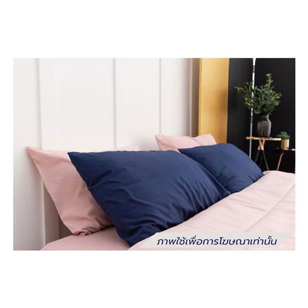 ชุดผ้าปูที่นอน 3.5 ฟุต (ชุด 4 ชิ้น) SANTA BEDDING สี PINK/NAVY BLUE_1