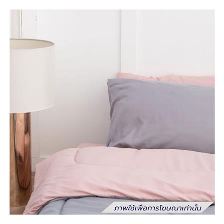 ชุดผ้าปูที่นอน 5 ฟุต (ชุด 6 ชิ้น) SANTA BEDDING สี PINK/LIGHT GREY_2