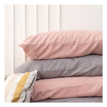 ชุดผ้าปูที่นอน 5 ฟุต (ชุด 6 ชิ้น) SANTA BEDDING สี PINK/LIGHT GREY_4