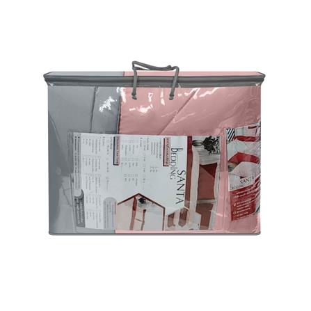 ชุดผ้าปูที่นอน 5 ฟุต (ชุด 6 ชิ้น) SANTA BEDDING สี PINK/LIGHT GREY_7