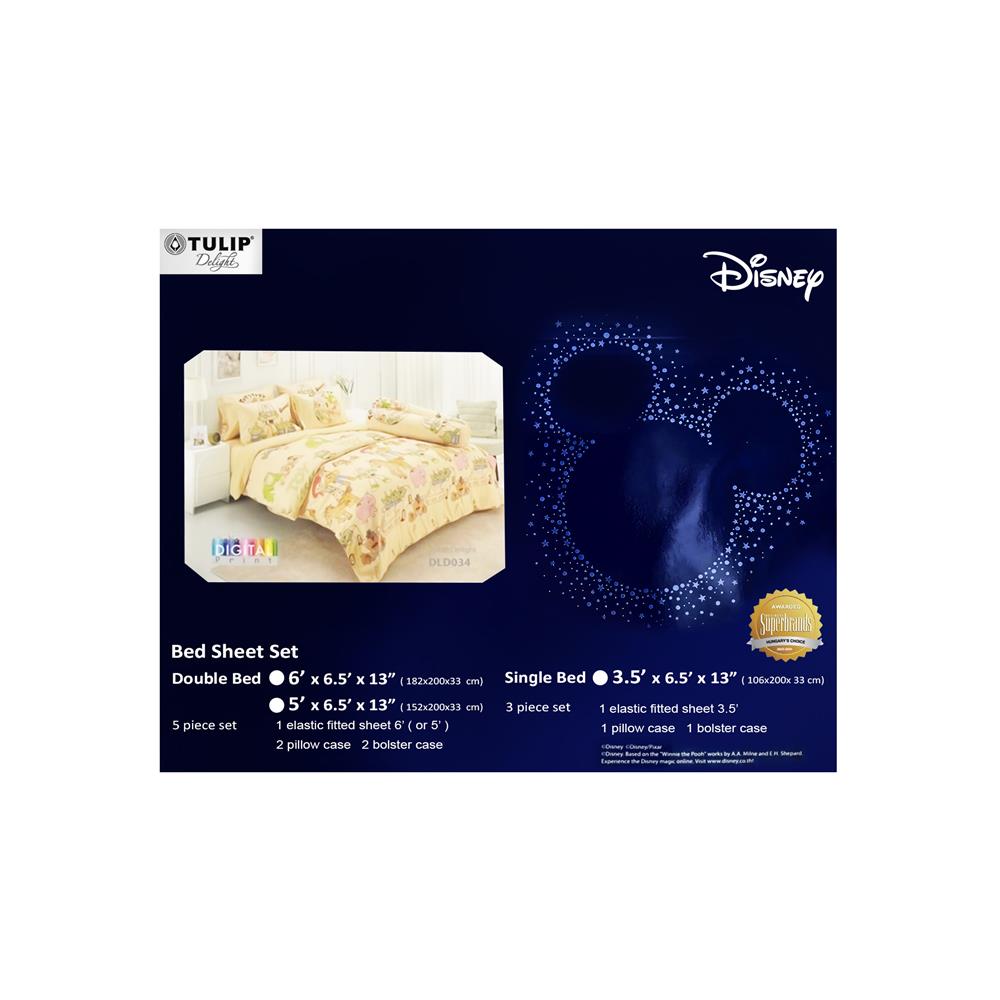 ชุดผ้าปูที่นอน 3.5 ฟุต (ชุด 3 ชิ้น) TULIP TOYSTORY 60113-DLD034