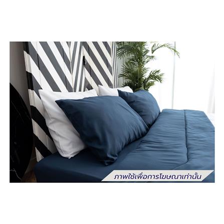 ชุดผ้าปูที่นอน 6 ฟุต (ชุด 6 ชิ้น) SANTA BEDDING สี NAVY BLUE/WHITE_2