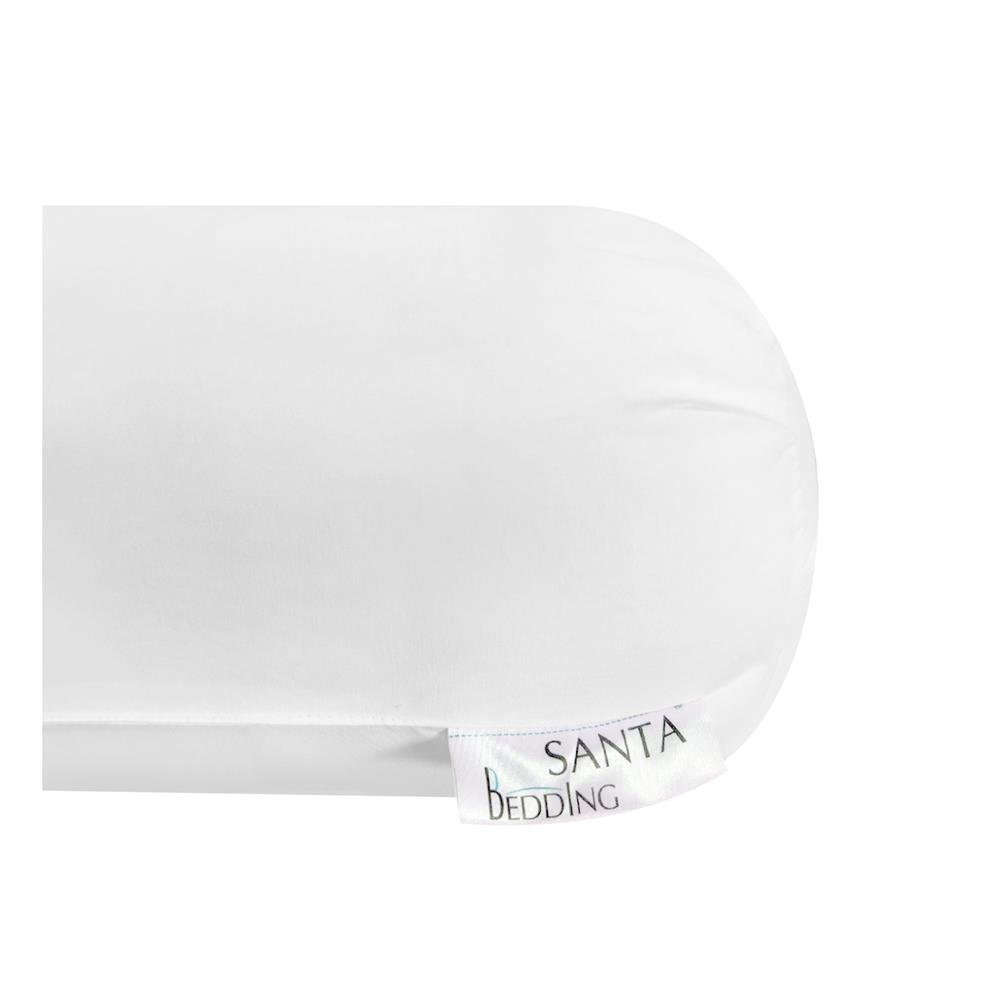 หมอนข้าง SANTA BEDDING 7D 13x43 นิ้ว สี WHITE