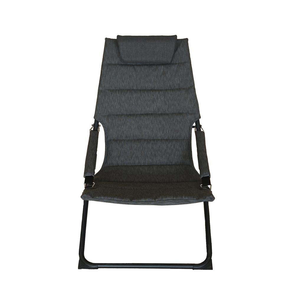 เก้าอี้พักผ่อนพับได้ FURDINI EASY สีเทาเข้ม