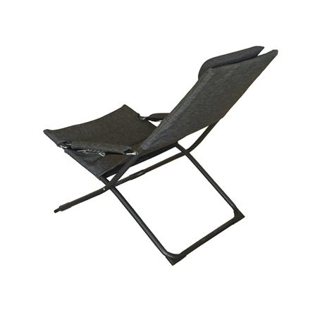 เก้าอี้พักผ่อนพับได้ FURDINI EASY สีเทาเข้ม_4