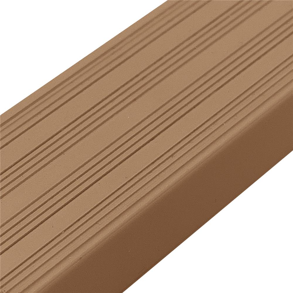 จมูกบันได PVC จระเข้ ไมโครแบน 2.4 ม. สีน้ำตาลเนื้อทอง