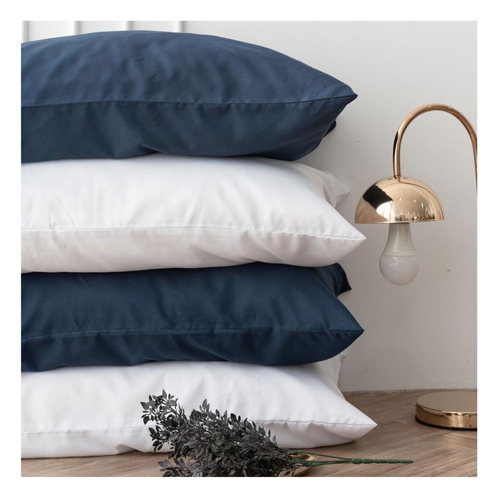 ชุดผ้าปูที่นอน 3.5 ฟุต (ชุด 4 ชิ้น) SANTA BEDDING สี NAVY BLUE/WHITE