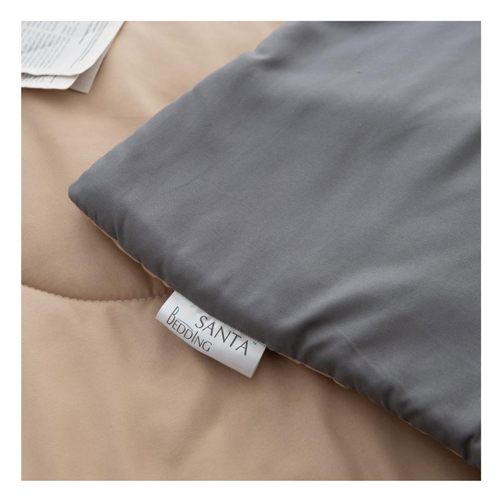ชุดผ้าปูที่นอน 6 ฟุต (ชุด 6 ชิ้น) SANTA BEDDING สี GREY/BROWN