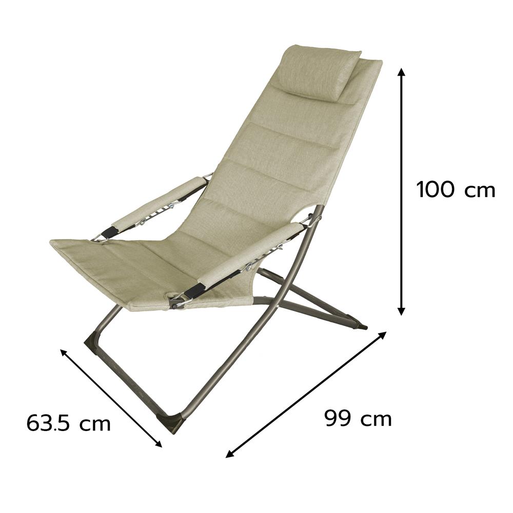 เก้าอี้พักผ่อนพับได้ FURDINI EASY สีน้ำตาล