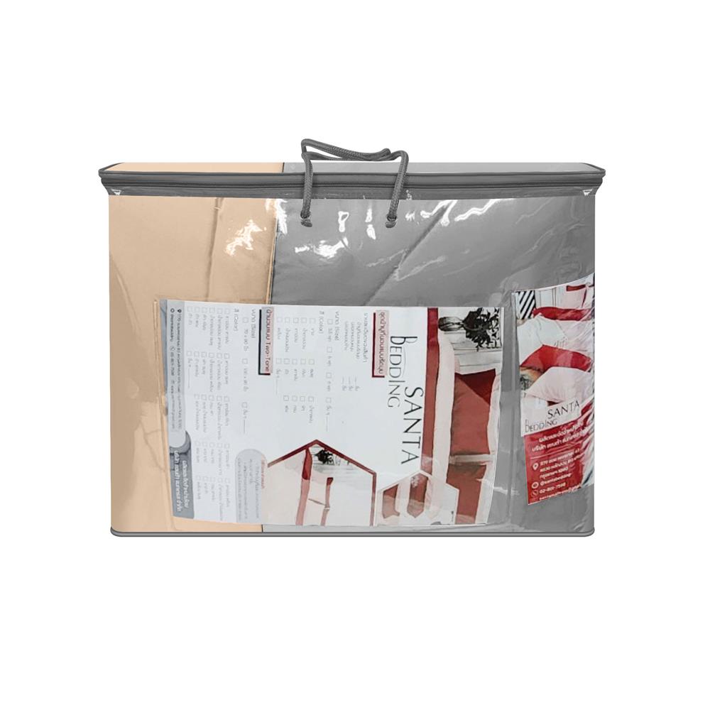 ชุดผ้าปูที่นอน 5 ฟุต (ชุด 6 ชิ้น) SANTA BEDDING สี GREY/BROWN
