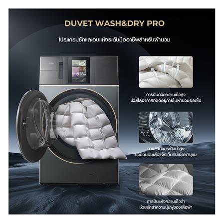 เครื่องซักอบผ้าฝาหน้า HAIER HWD210-BD12LGNU1 21/14 กก. 1200RPM อินเวอร์เตอร์ สีเขียวซีลอน_10