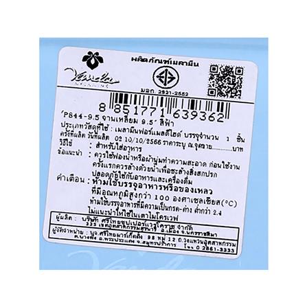 จานเหลี่ยมเมลามีน 9.5 นิ้ว VANDA CLASSIC สีฟ้า_3