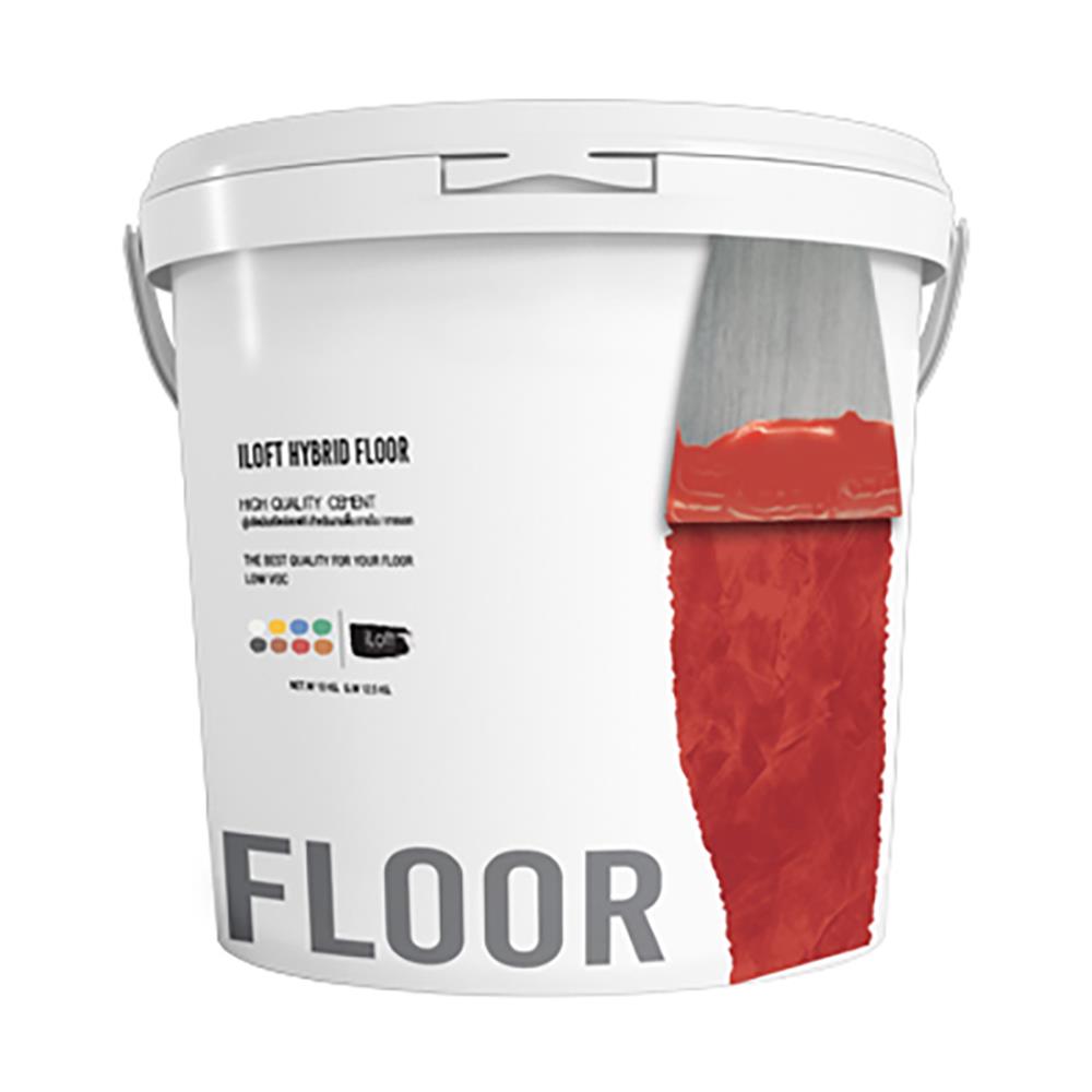 สีเท็กเจอร์ ILOFT HYBRID FLOOR สีแดงเข้ม 12 กก.