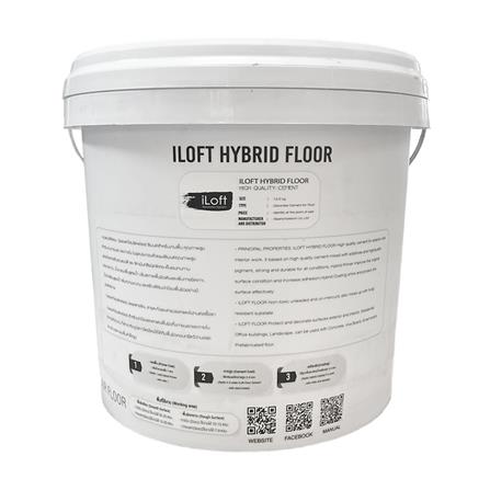 สีเท็กเจอร์ ILOFT HYBRID FLOOR สีดำ 12 กก._1