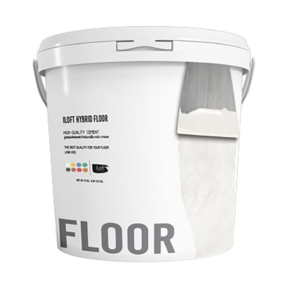 สีเท็กเจอร์ ILOFT HYBRID FLOOR สีขาวควันบุหรี่ 12 กก.