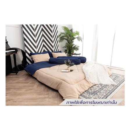 ชุดผ้าปูที่นอน 6 ฟุต (ชุด 6 ชิ้น) SANTA BEDDING สี NAVY BLUE/BROWN_0