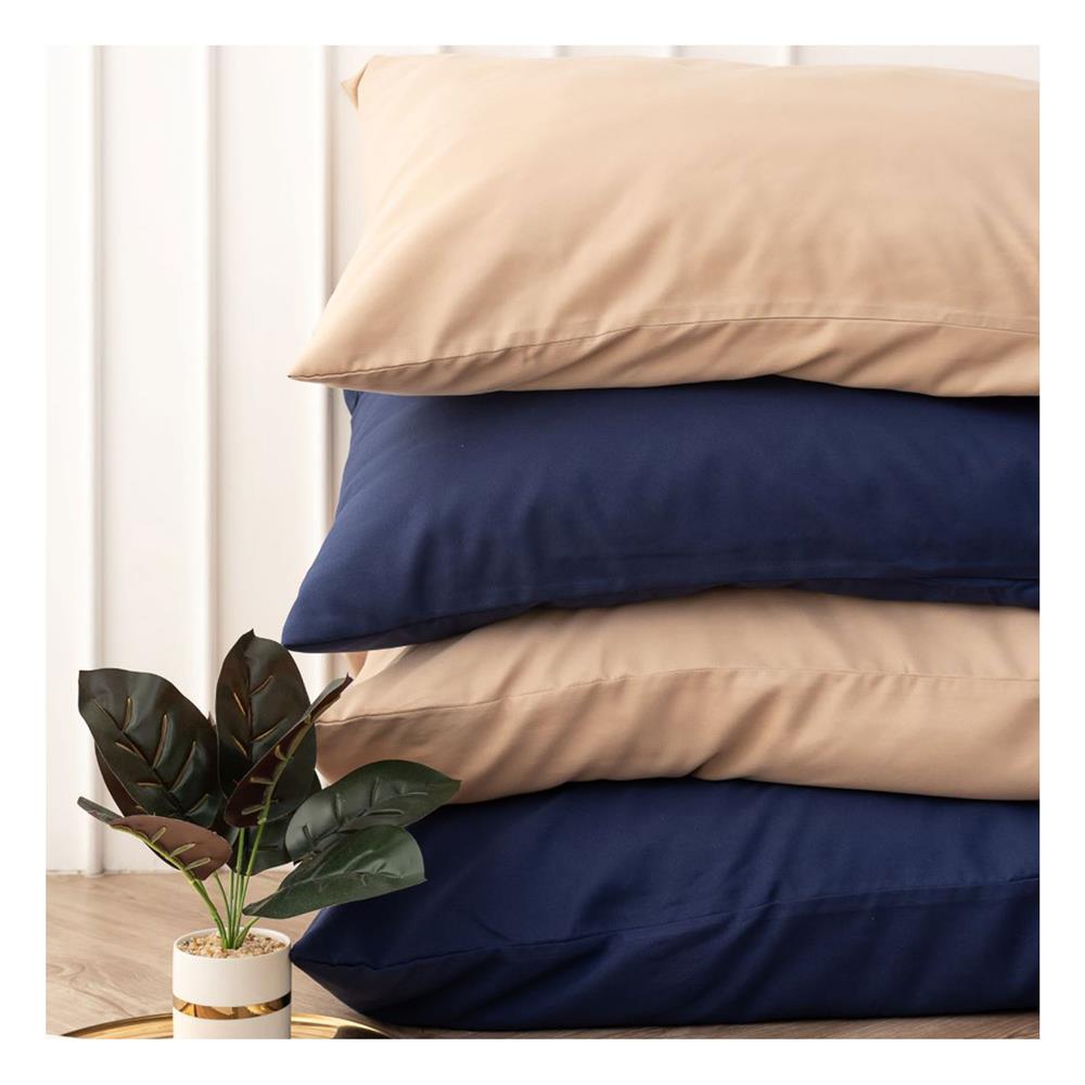 ชุดผ้าปูที่นอน 3.5 ฟุต (ชุด 4 ชิ้น) SANTA BEDDING สี NAVY BLUE/BROWN