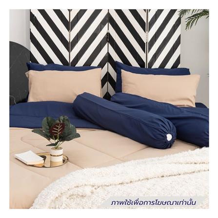 ชุดผ้าปูที่นอน 3.5 ฟุต (ชุด 4 ชิ้น) SANTA BEDDING สี NAVY BLUE/BROWN_1