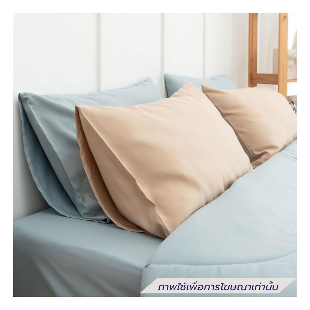 ชุดผ้าปูที่นอน 5 ฟุต (ชุด 6 ชิ้น) SANTA BEDDING สี LIGHT BLUE/CREAM