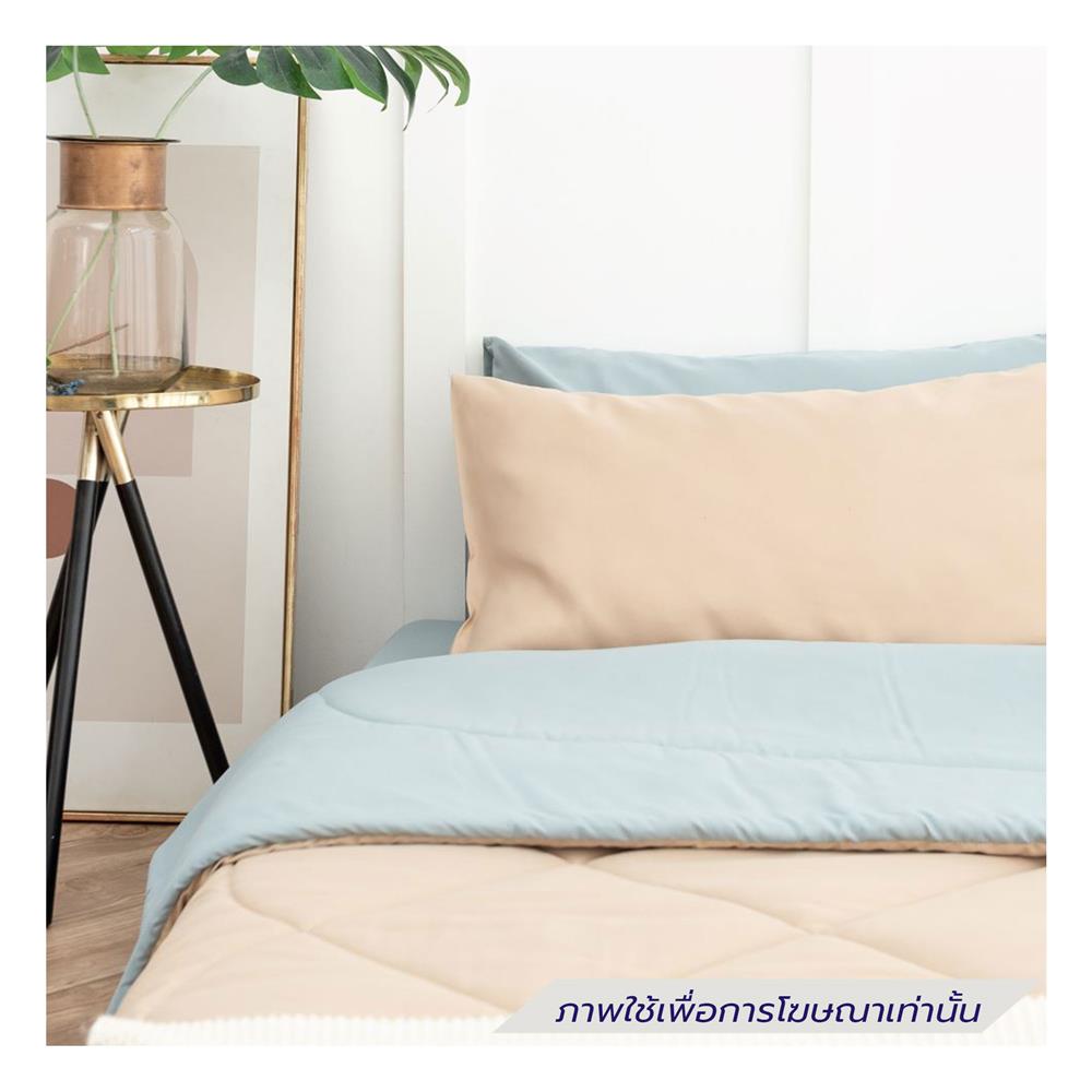 ชุดผ้าปูที่นอน 5 ฟุต (ชุด 6 ชิ้น) SANTA BEDDING สี LIGHT BLUE/CREAM