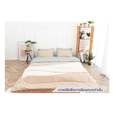 ชุดผ้าปูที่นอน 5 ฟุต (ชุด 6 ชิ้น) SANTA BEDDING สี LIGHT BLUE/CREAM_0