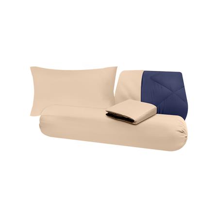 ชุดผ้าปูที่นอน 3.5 ฟุต (ชุด 4 ชิ้น) SANTA BEDDING สี BROWN/NAVY BLUE_5