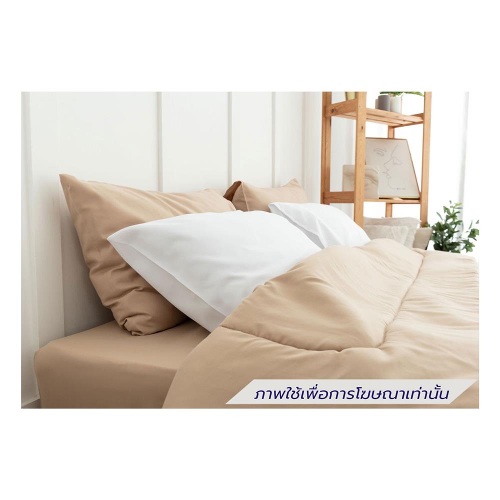ชุดผ้าปูที่นอน 3.5 ฟุต (ชุด 4 ชิ้น) SANTA BEDDING สี BROWN/WHITE