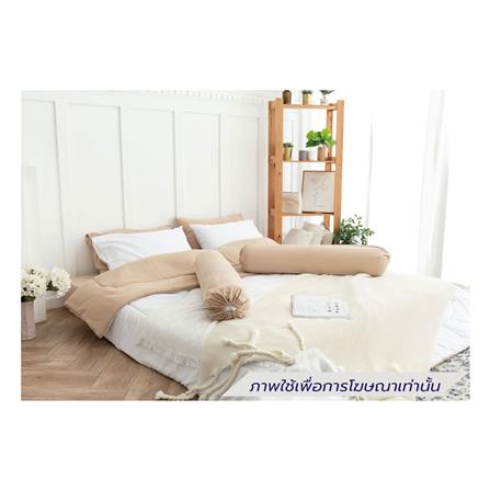 ชุดผ้าปูที่นอน 3.5 ฟุต (ชุด 4 ชิ้น) SANTA BEDDING สี BROWN/WHITE_0