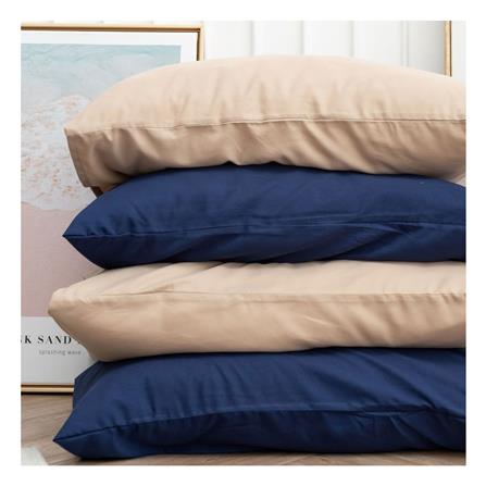 ชุดผ้าปูที่นอน 6 ฟุต (ชุด 6 ชิ้น) SANTA BEDDING สี BROWN/NAVY BLUE_4
