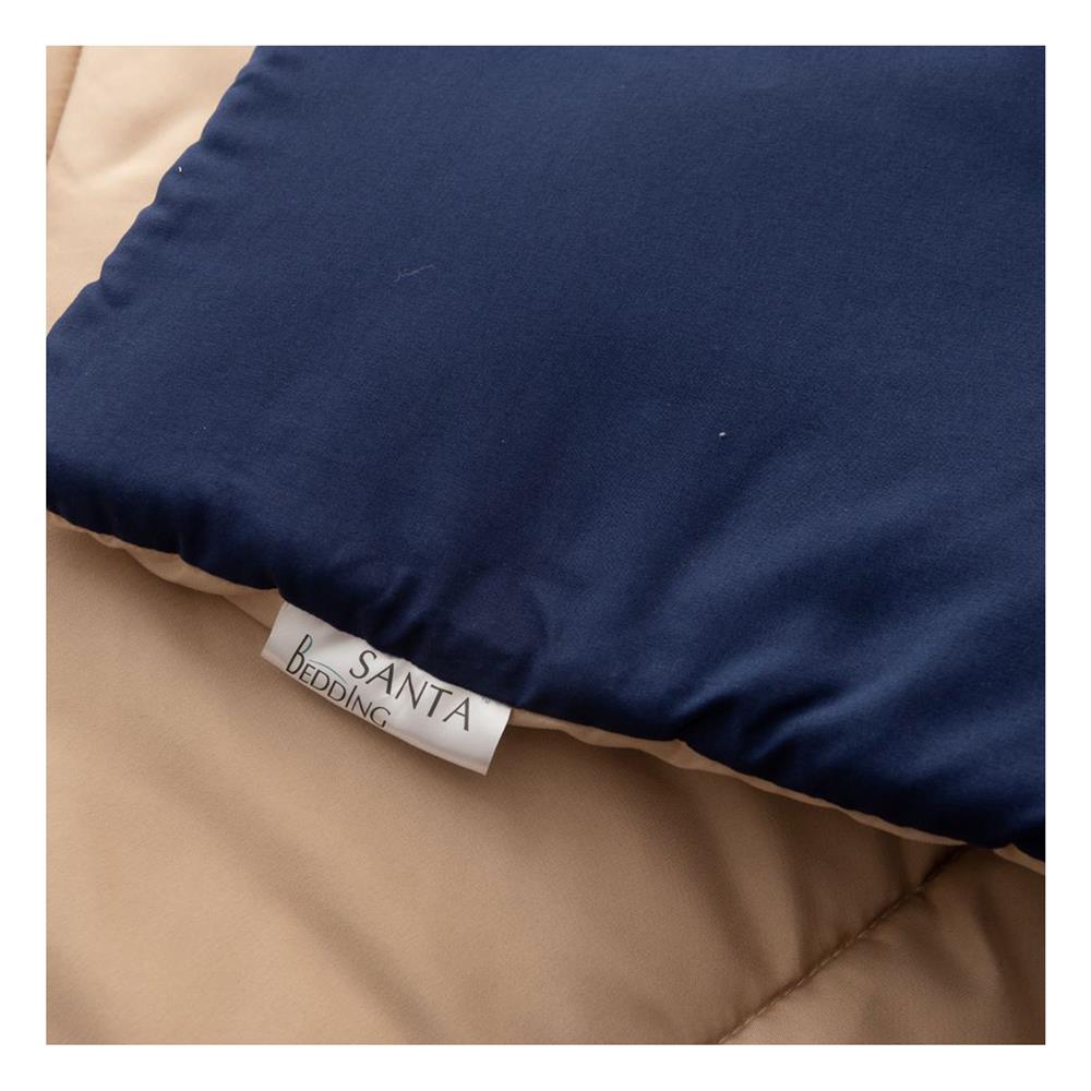 ชุดผ้าปูที่นอน 5 ฟุต (ชุด 6 ชิ้น) SANTA BEDDING สี NAVY BLUE/BROWN