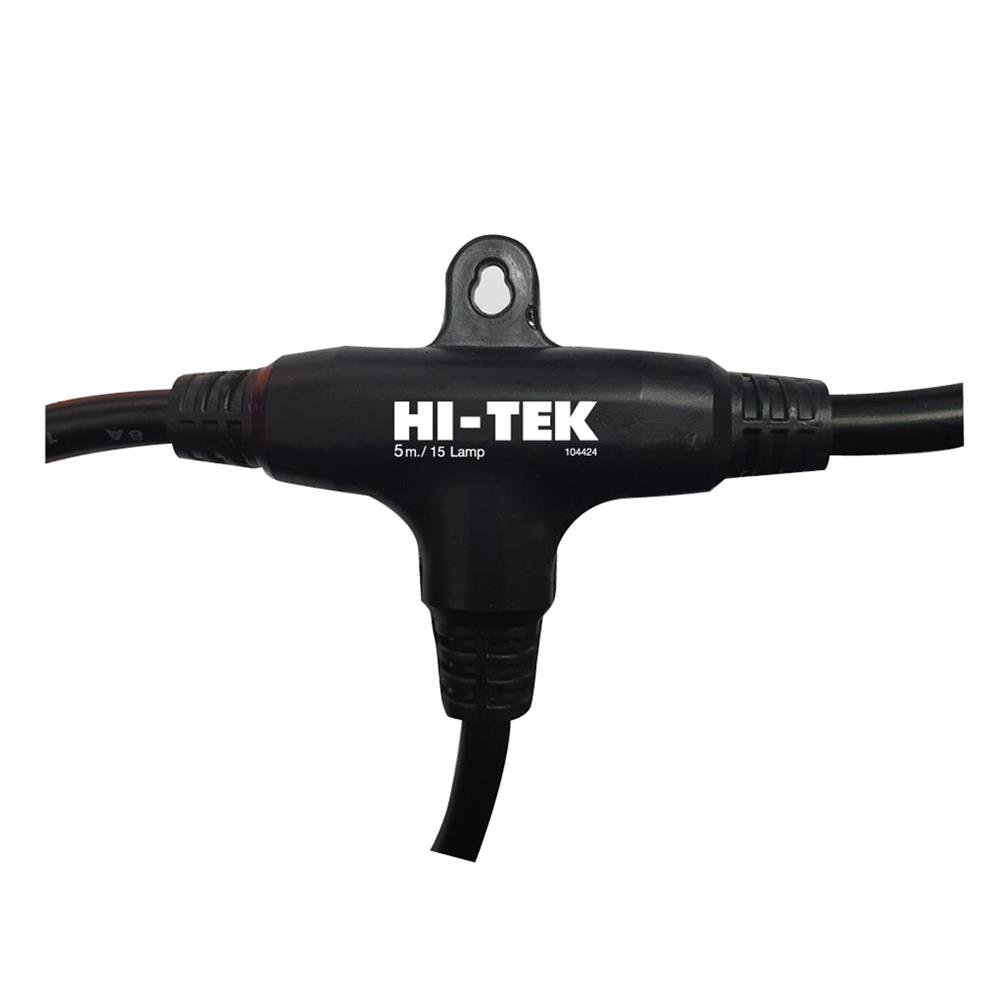 ขั้วกันน้ำสายไฟระย้า HI-TEK 15 ขั้ว E27 5 เมตร
