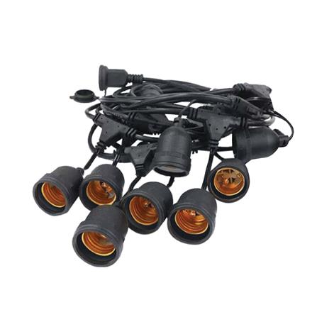 ขั้วกันน้ำสายไฟระย้า HI-TEK 15 ขั้ว E27 5 เมตร_0