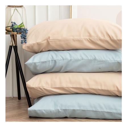 ชุดผ้าปูที่นอน 6 ฟุต (ชุด 6 ชิ้น) SANTA BEDDING สี LIGHT BLUE/CREAM_3