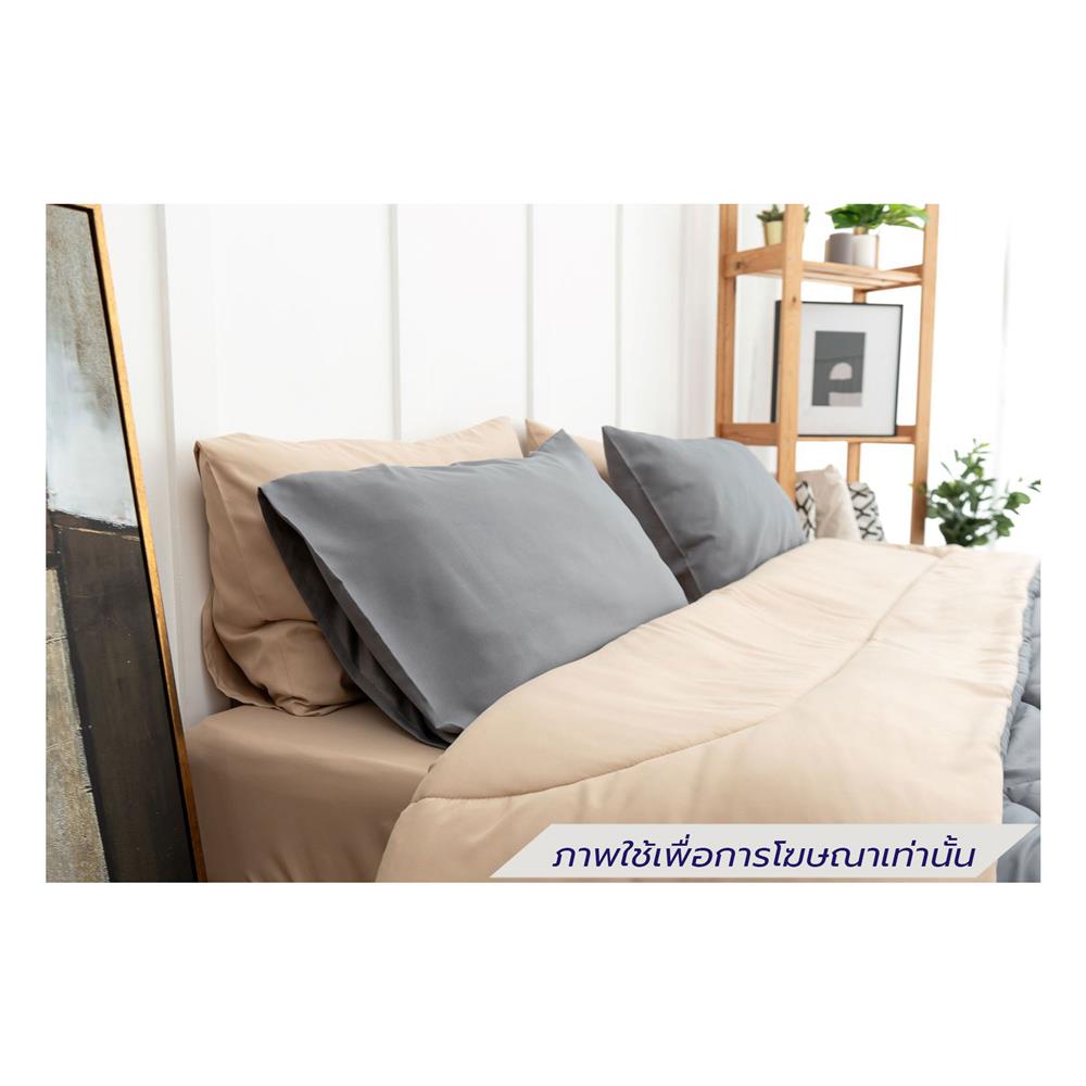 ชุดผ้าปูที่นอน 5 ฟุต (ชุด 6 ชิ้น) SANTA BEDDING สี BROWN/GREY